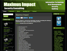 Tablet Screenshot of maximusimpact.com
